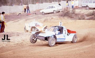 Jaroslaw Hosek (TT Renault Gordini). Autocross de Girona-Sils, 21 de marzo de 1982 (José Luis Cortijos)